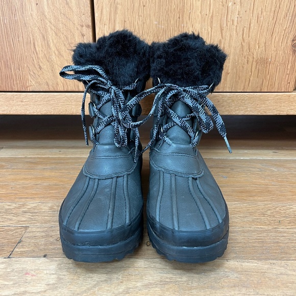 Sperry Maritime Winter Black Boots Size 8 - Picture 1 of 6